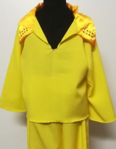Kids Costumes to Hire - Yellow Elvis Suit  CHILD - Top & Pants - 2pce